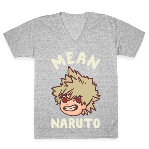 Mean Naruto  V-Neck Tee Shirt