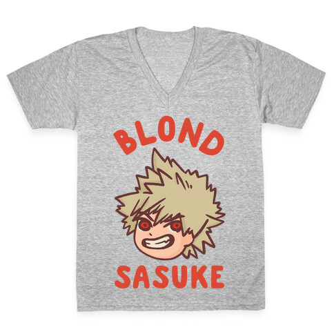 Blond Sasuke V-Neck Tee Shirt