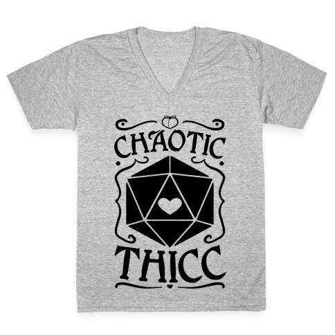 Chaotic Thicc V-Neck Tee Shirt