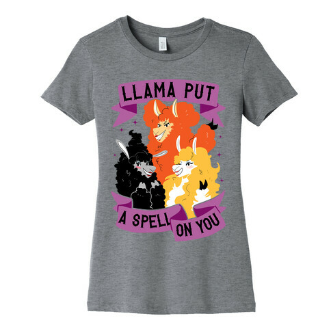 Llama Put A Spell On You Womens T-Shirt