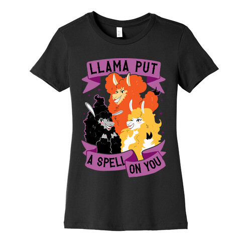 Llama Put A Spell On You Womens T-Shirt