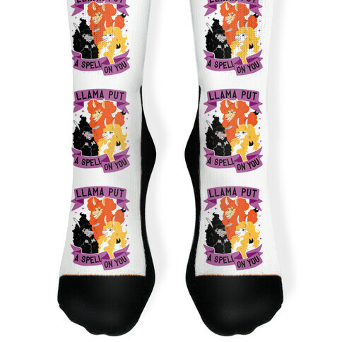 Llama Put A Spell On You Sock