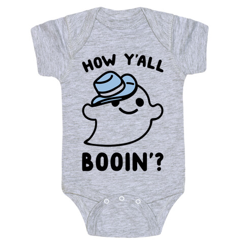 How Y'all Booin' Ghost Cowboy Parody Baby One-Piece