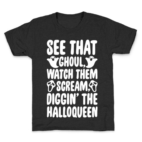 Halloween Dancing Queen Parody White Print Kids T-Shirt