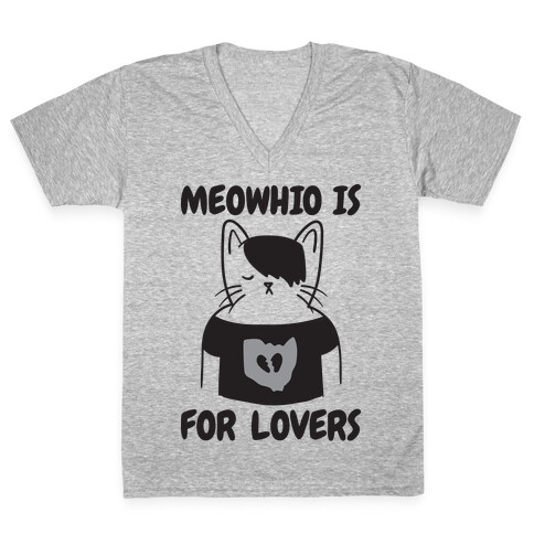 Meowhio Is For Lovers V-Neck Tee Shirt