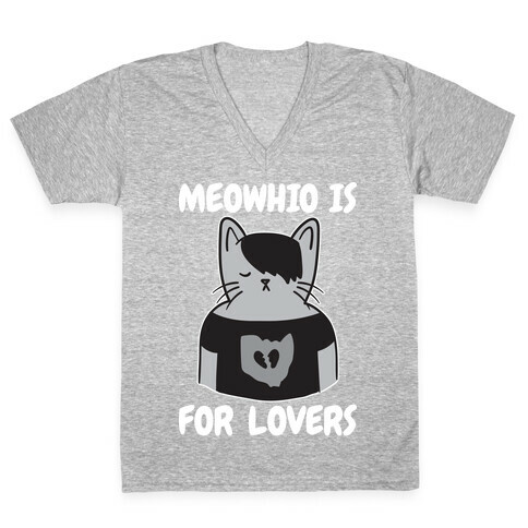 Meowhio Is For Lovers V-Neck Tee Shirt