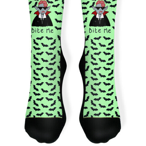 Bite Me Vampire Sock