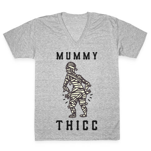 Mummy Thicc V-Neck Tee Shirt