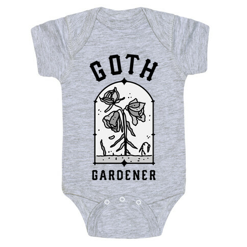 Goth Gardener Baby One-Piece