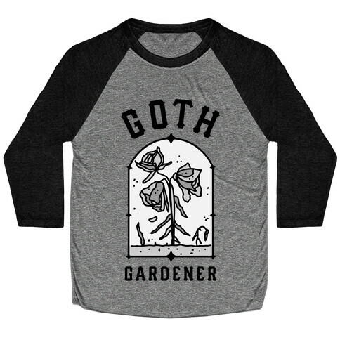 Goth Gardener Baseball Tee