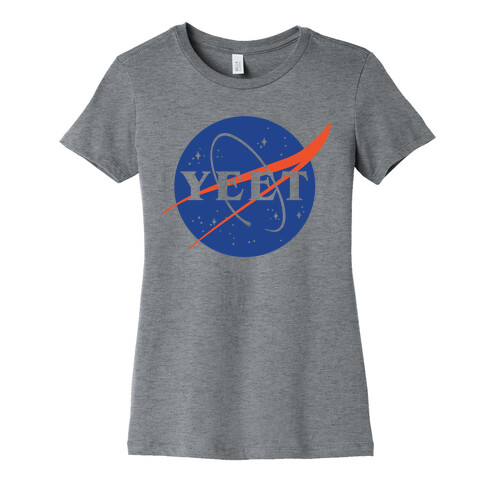 Yeet Nasa Logo Parody Womens T-Shirt