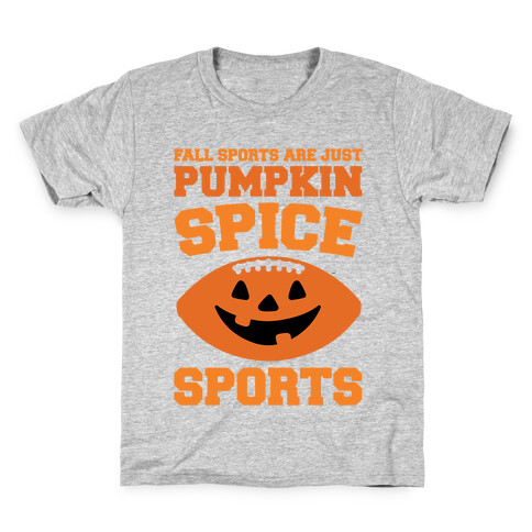 Pumpkin Spice Sports Parody Kids T-Shirt