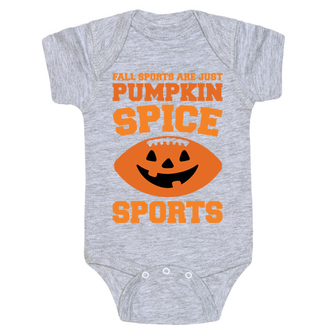 Pumpkin Spice Sports Parody Baby One-Piece