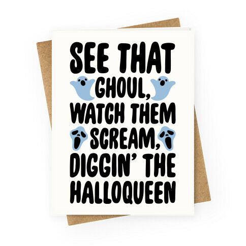 Halloween Dancing Queen Parody Greeting Card