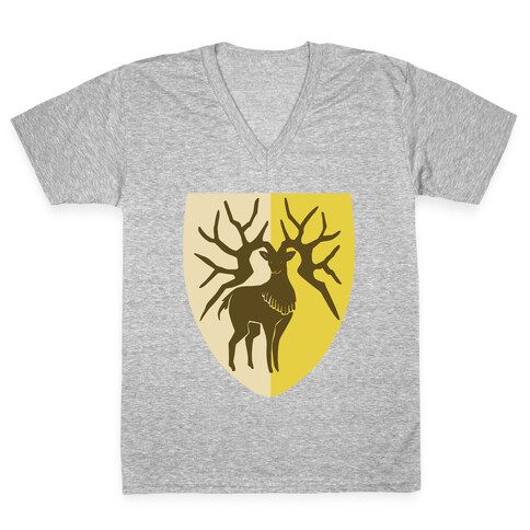 Golden Deer Crest - Fire Emblem V-Neck Tee Shirt