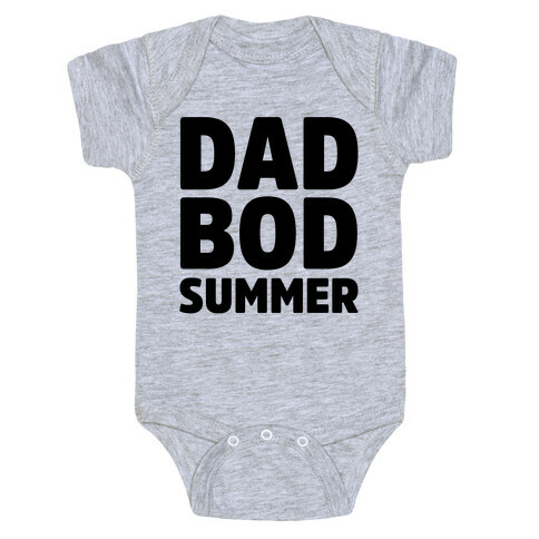 Dad Bod Summer Parody Baby One-Piece