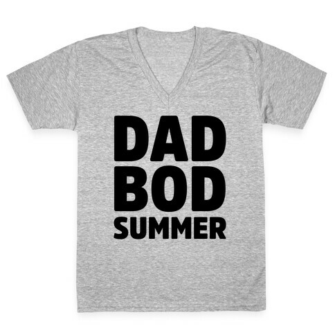 Dad Bod Summer Parody V-Neck Tee Shirt
