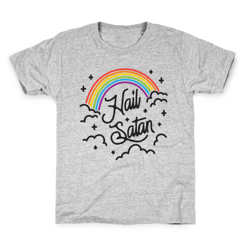 Hail Satan Rainbow Kids T-Shirt