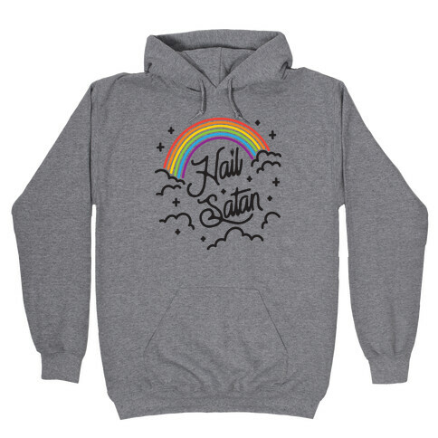 Hail Satan Rainbow Hooded Sweatshirt