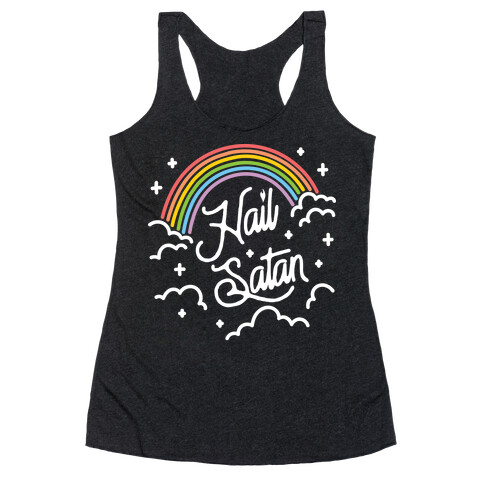 Hail Satan Rainbow Racerback Tank Top