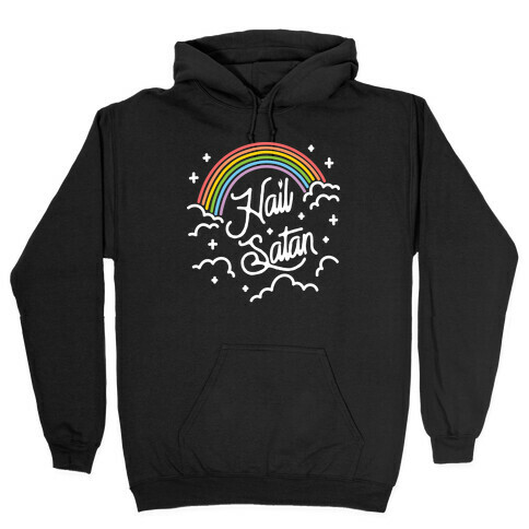 Hail Satan Rainbow Hooded Sweatshirt