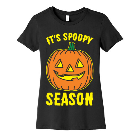 It's Spoopy Season White Print Womens T-Shirt