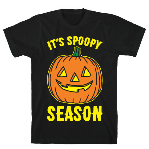 It's Spoopy Season White Print T-Shirt