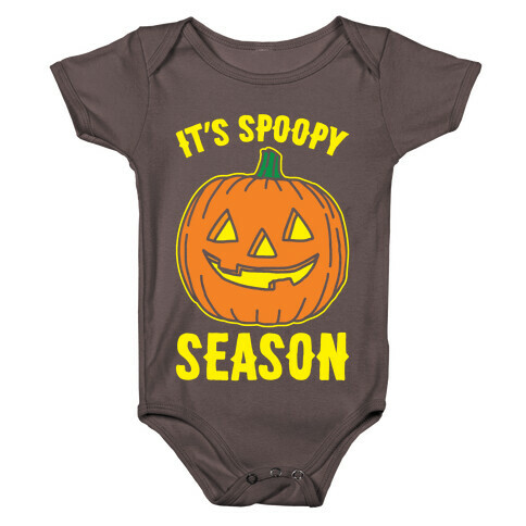 It's Spoopy Season White Print Baby One-Piece