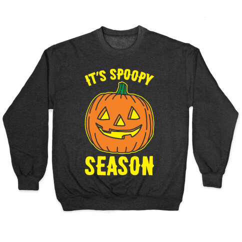 It's Spoopy Season White Print Pullover