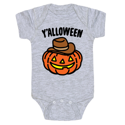 Y'alloween Halloween Country Parody Baby One-Piece