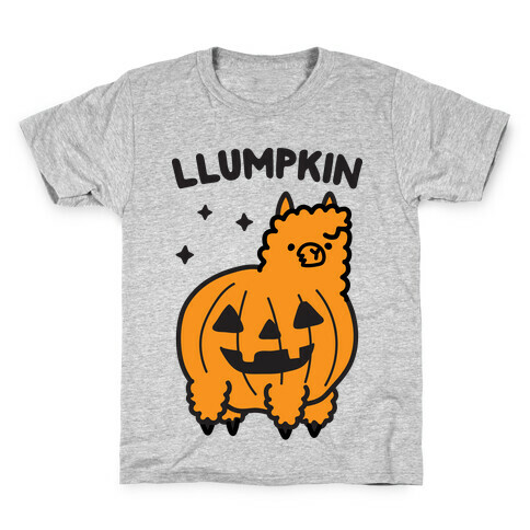 Llumpkin Llama Pumpkin Kids T-Shirt