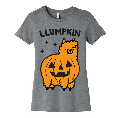 Llumpkin Llama Pumpkin Womens T-Shirt