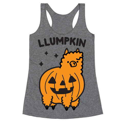 Llumpkin Llama Pumpkin Racerback Tank Top