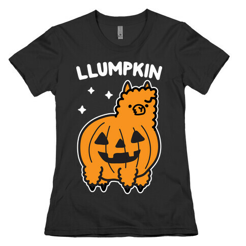 Llumpkin Llama Pumpkin Womens T-Shirt