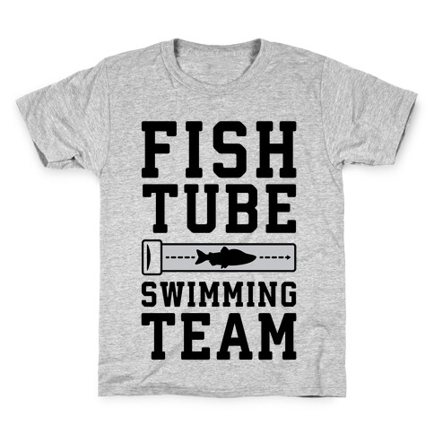 Fish Tube Swimming Team Kids T-Shirt