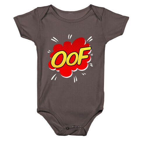 OOF Comic Sound Effect Baby One-Piece