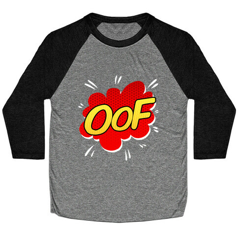 OOF Comic Sound Effect Baseball Tee