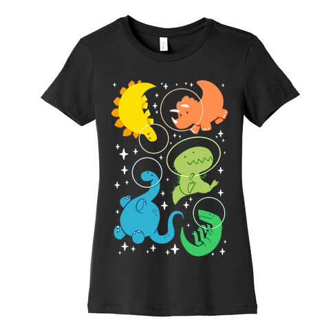 Space Dinos Womens T-Shirt
