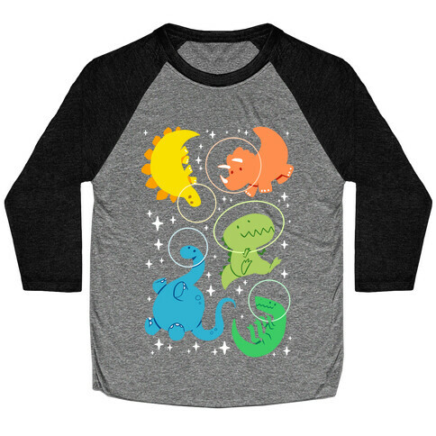 Space Dinos Baseball Tee