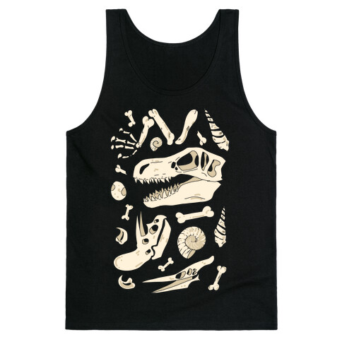 Dino Fossils Pattern Tank Top