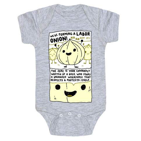 Labor Onion Baby One-Piece