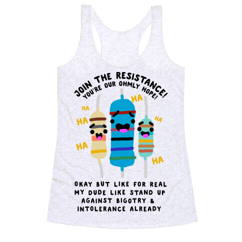 Join the Resistance  Racerback Tank Top
