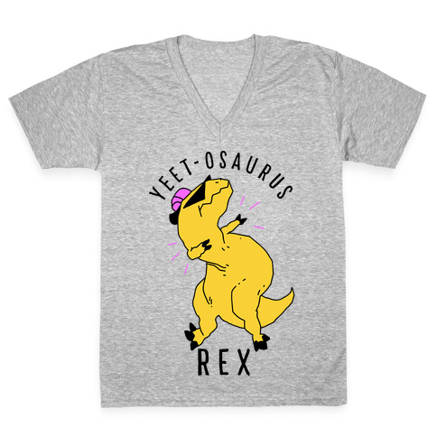 Yeet-osaurus Rex V-Neck Tee Shirt