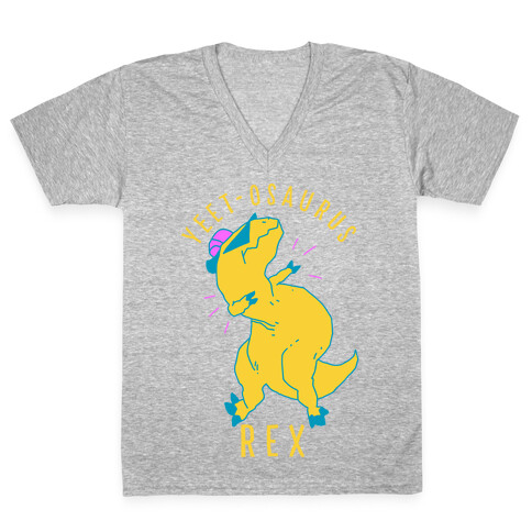 Yeet-osaurus Rex V-Neck Tee Shirt