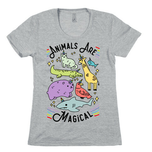 Animals Are Magical Womens T-Shirt