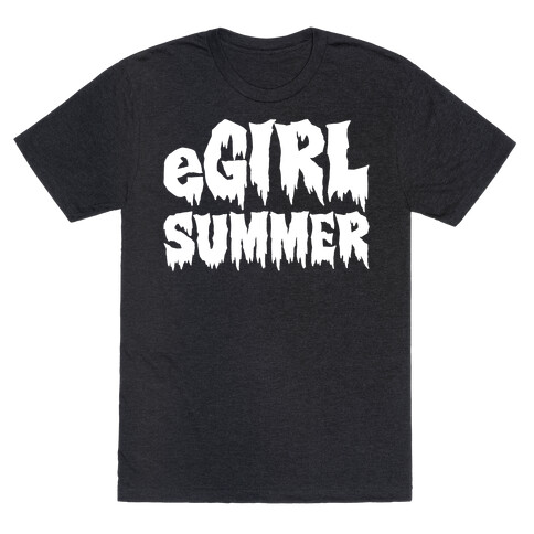 Egirl Summer Parody White Print T-Shirt