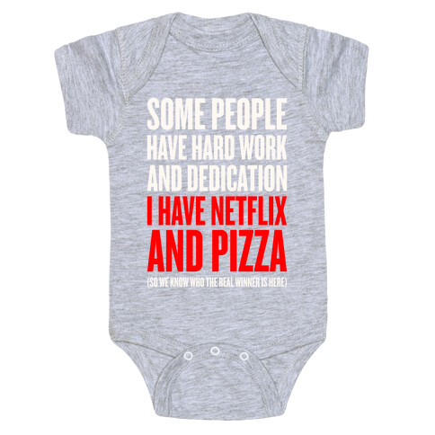 Netflix And Pizza Baby One-Piece