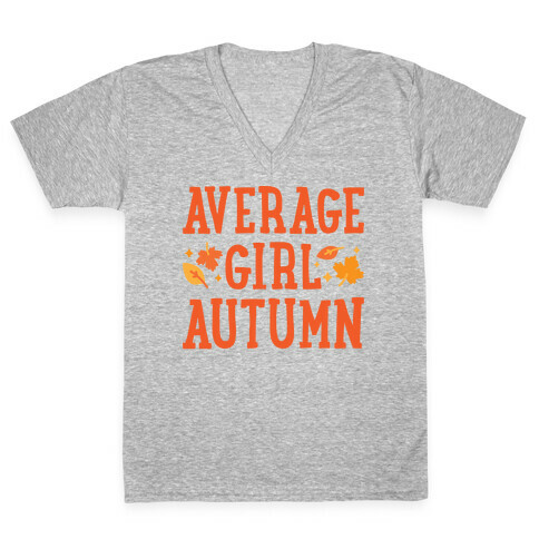 Average Girl Autumn V-Neck Tee Shirt