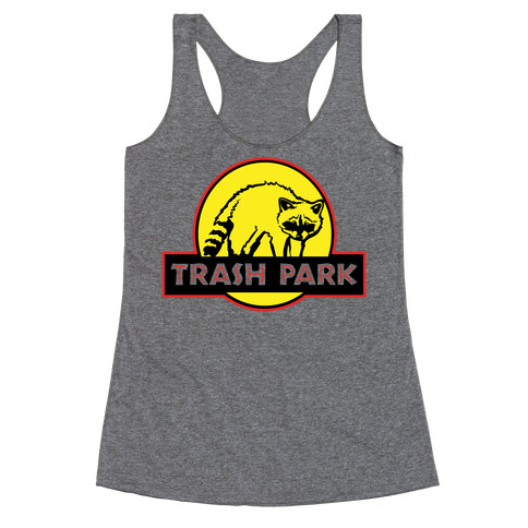 Trash Park Raccoon Parody Racerback Tank Top