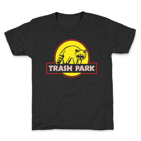 Trash Park Raccoon Parody White Print Kids T-Shirt